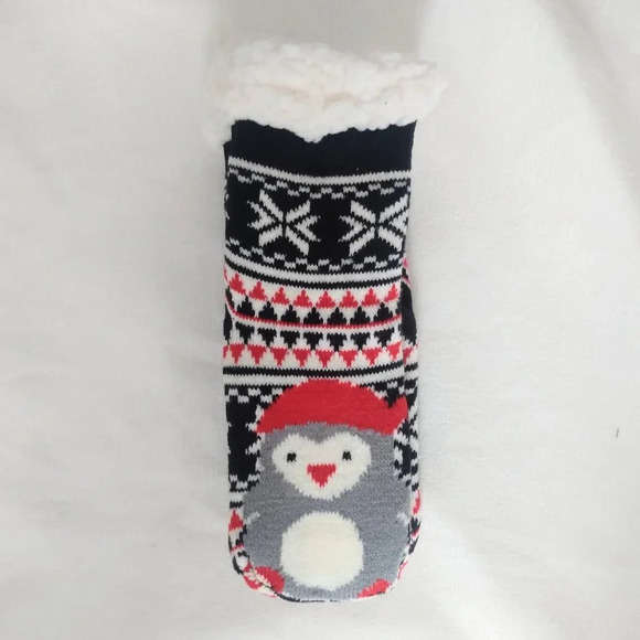 3 pack kids warm fuzzy holiday socks - Picture 3 of 3
